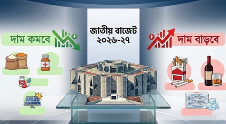 বাজেটে দাম বাড়তে ও কমতে পারে যেসব পণ্যের